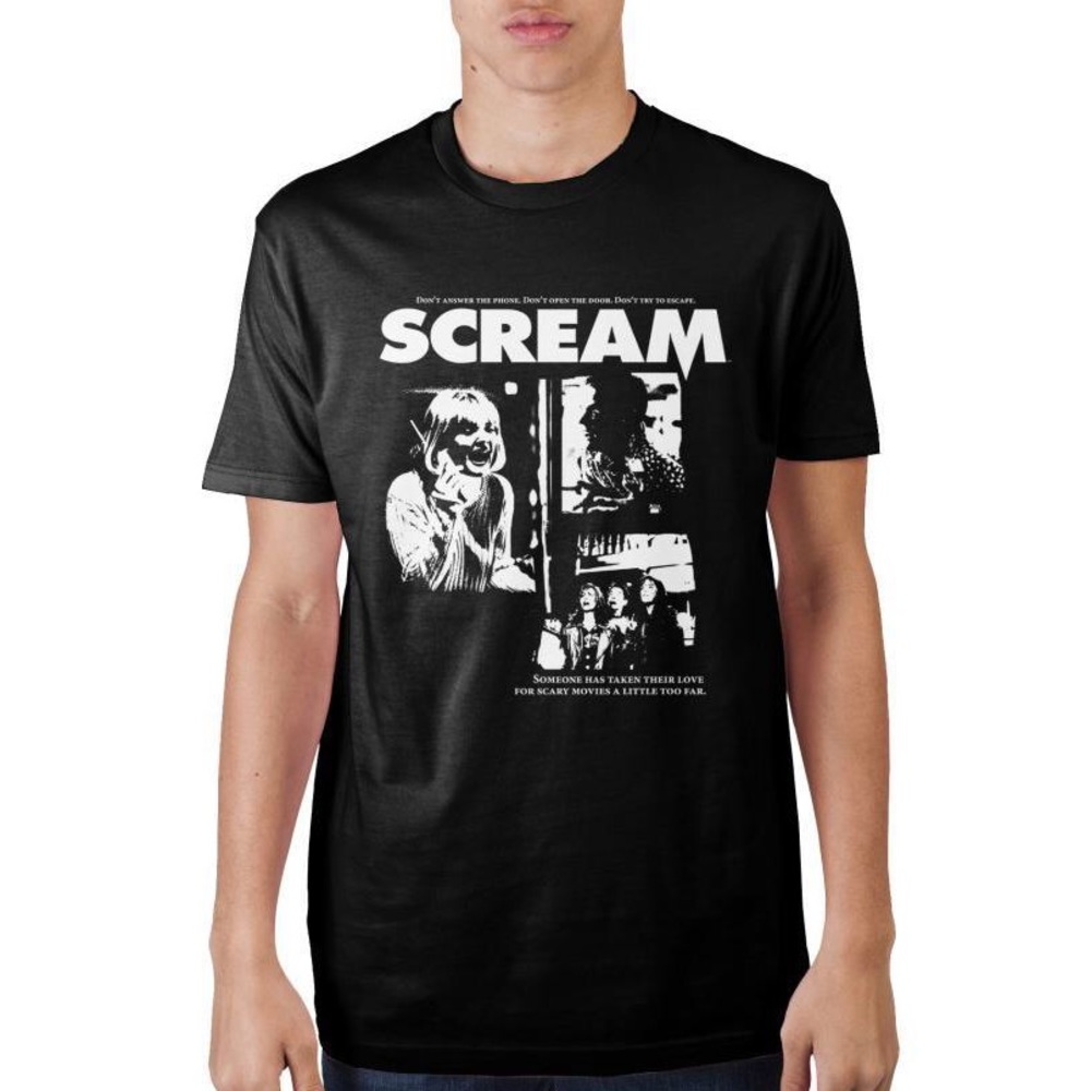 Scream Promo Poster T-Shirt in Black